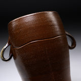 Bizen Pottery Vase with Wooden Box - Mugen-an / 備前焼 花入