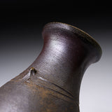 Bizen Pottery Vase with Wooden Box - Shibaoka Hirokazu / 備前焼 花瓶