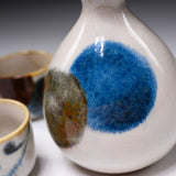 Mino ware Blue Brush Sake Set / 美濃焼き 酒器揃え