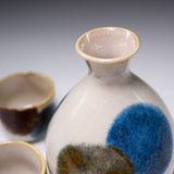 Mino ware Blue Brush Sake Set / 美濃焼き 酒器揃え