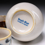 Mino ware Blue Brush Sake Set / 美濃焼き 酒器揃え