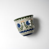 Blue Flower Garden Series - Tea Cup  / 美濃焼き 花園シリーズ