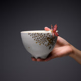 Butterfly Handmade Matcha Bowl - Option #6 / 蝶々碗 小野穣