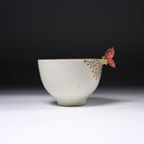 Butterfly Handmade Matcha Bowl - Option #6 / 蝶々碗 小野穣