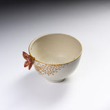 Butterfly Handmade Matcha Bowl - Option #6 / 蝶々碗 小野穣
