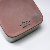 KASHIWA Seto Ware - Round Square Container Case - Chicken / 瀬戸焼 かしわ窯