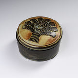 KASHIWA Seto Ware - Round Container Case - Bouquet / 瀬戸焼 かしわ窯