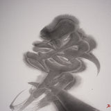 Youna Matsushita Japanese Calligraphy - Love - 30 cm / 愛 - 松下夕那