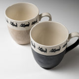 Black Cat Mug Cup - Two Colours / クロネコ マグカップ