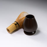 Ceramic Matcha Whisk Stand - Chocolate / 茶筅立て