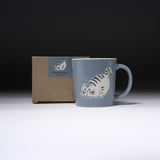 Chaco Chaco Cat Mug Cup - Blue / にゃんこのマグカップ