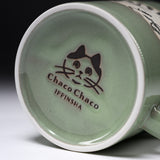 Chaco Chaco Cat Mug Cup - Green / にゃんこのマグカップ