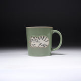 Chaco Chaco Cat Mug Cup - Green / にゃんこのマグカップ
