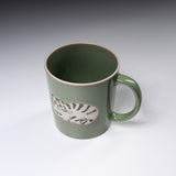Chaco Chaco Cat Mug Cup - Green / にゃんこのマグカップ