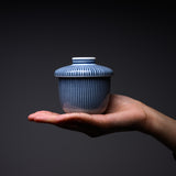 Chawanmushi Bowl with Lid - Tokusa / 茶碗蒸し碗