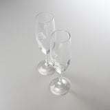 Chill & Bloom Sakura Glass Pair Champagne Glass / 冷感 ペアシャンパングラス