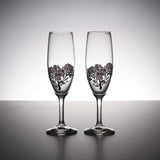Chill & Bloom Sakura Glass Pair Champagne Glass / 冷感 ペアシャンパングラス