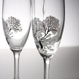Chill & Bloom Sakura Glass Pair Champagne Glass / 冷感 ペアシャンパングラス