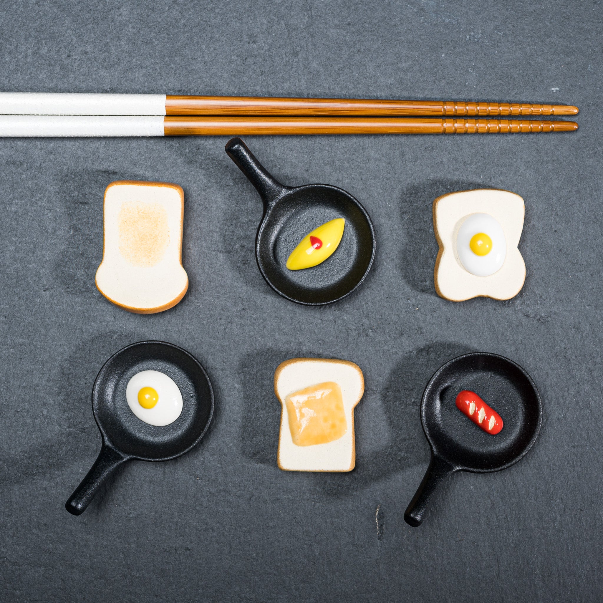Fresh Made Breakfast Chopstick Rest - 6 Options