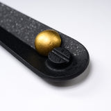 Chushin Kobo Yamagata Cast Iron Incense Holder - Bamboo leaf with Dew / 山形鋳物 香立