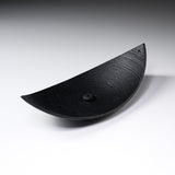 Chushin Kobo Yamagata Cast Iron Incense Holder - Bamboo Boat - Large / 山形鋳物 香立