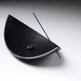 Chushin Kobo Yamagata Cast Iron Incense Holder - Bamboo Boat - Large / 山形鋳物 香立