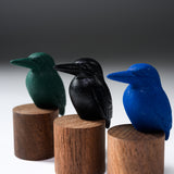 Chushin Kobo Ornament Kingfisher on Perch - Three Colour Options / 山形鋳物 カワセミ