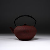 Chushin Kobo Yamagata Cast Iron Teapot - Hiratsubo 1.4 L - Red / 山形鋳物 急須