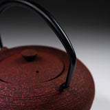 Chushin Kobo Yamagata Cast Iron Teapot - Hiratsubo 1.4 L - Red / 山形鋳物 急須