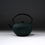 Chushin Kobo Yamagata Cast Iron Teapot - Hiratsubo 1.4 L - Green / 山形鋳物 急須