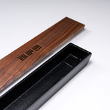 Chushin Kobo Yamagata Cast Iron Incense Holder with Walnut Lid - Genjikou / 山形鋳物 香立て