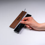 Chushin Kobo Yamagata Cast Iron Incense Holder with Walnut Lid - Genjikou / 山形鋳物 香立て