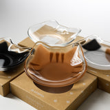 Coconeco Cat Glass Small Plate - 4 Colour Options / ココネコ 豆皿