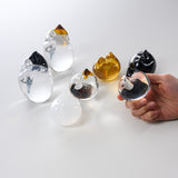 Coconeco Cat Glass Ornament - 5 Colour Options / にゃんこの置物