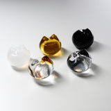 Coconeco Cat Glass Ornament - 5 Colour Options / にゃんこの置物