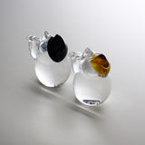 Coconeco Manekineko Cat Glass Ornament - 2 Colour Options / にゃんこの置物