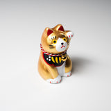 Handheld Lucky Ornament - Gold Beckoning Cat - Kin / 手乗り招き猫