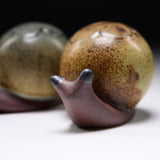 KASHIWA Seto Ware- Ornaments - Pair Snails / 瀬戸焼 かしわ窯