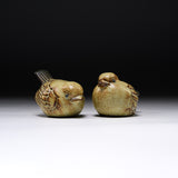 KASHIWA Seto Ware - Ornaments - Pair Birds / 瀬戸焼 かしわ窯