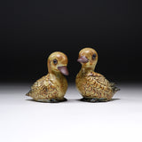 KASHIWA Seto Ware - Ornaments - Pair Ducks / 瀬戸焼 かしわ窯