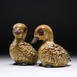 KASHIWA Seto Ware - Ornaments - Pair Ducks / 瀬戸焼 かしわ窯