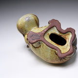 KASHIWA Seto Ware - Ornament - Hippopotamus with a bird / 瀬戸焼 かしわ窯