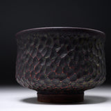 Fukutomi Takahiro Matcha Bowl - Tenbori / 「点彫」抹茶碗