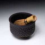 Fukutomi Takahiro Matcha Bowl - Tenbori / 「点彫」抹茶碗