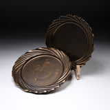 Fukutomi Takahiro Rim Plate - Golden Wave /「金波」リム皿