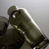 Sugahara Handmade Glassworks - DUO Series Sake Set - Carbon Black / 菅原工芸硝子 Sghr