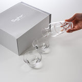 Sugahara Handmade Glassworks - DUO Series Sake Set - Clear / 菅原工芸硝子 Sghr