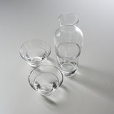 Sugahara Handmade Glassworks - DUO Series Sake Set - Clear / 菅原工芸硝子 Sghr