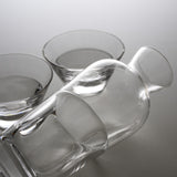 Sugahara Handmade Glassworks - DUO Series Sake Set - Clear / 菅原工芸硝子 Sghr