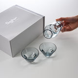 Sugahara Handmade Glassworks - DUO Series Sake Set - Blue / 菅原工芸硝子 Sghr